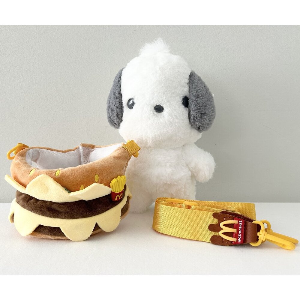 POCHACCO Burger Bag McDonalds Plush Crossbody Big Mac Adjust Remove Strap Purse - Picture 10 of 10